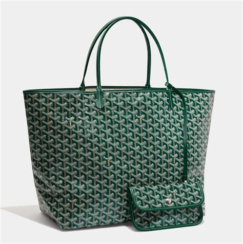 green Goyard bag